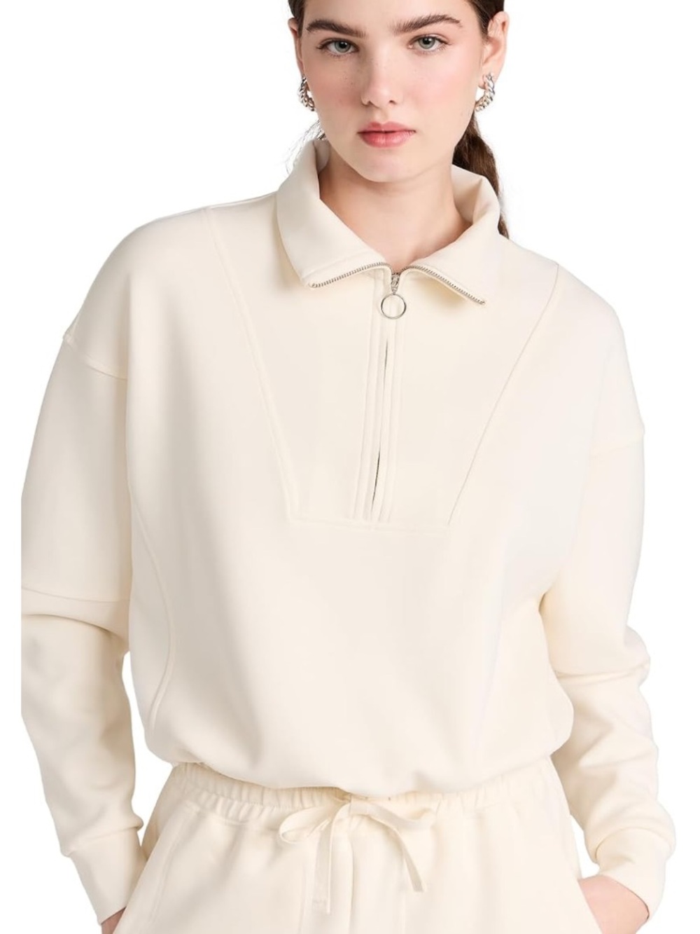 Sweaty Betty Sand Wash Soft Half-Zip Pullover Sweatshirt